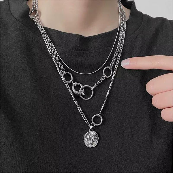 KNIGHT MARK - 24inch Pure Stainless Steel European trending Style Chain for Men & Boy