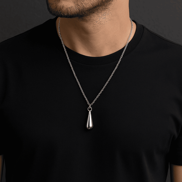 NOBLE ARC - 24inch Pure Stainless Steel Round box Chain for Men, European trending Style for Men & Boy