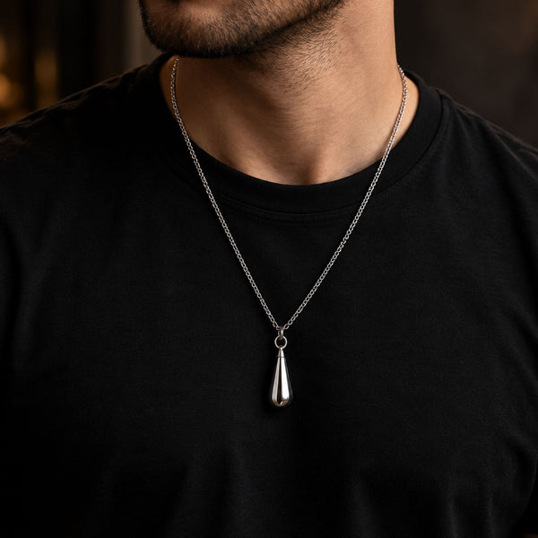 NOBLE ARC - 24inch Pure Stainless Steel Round box Chain for Men, European trending Style for Men & Boy