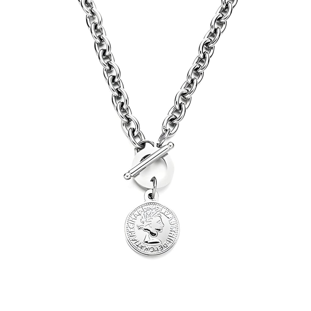 THE MEN THING SS Pendant with Chain VINDEX - 24inch Pure Stainless Steel European trending Style Chain for Men & Boy