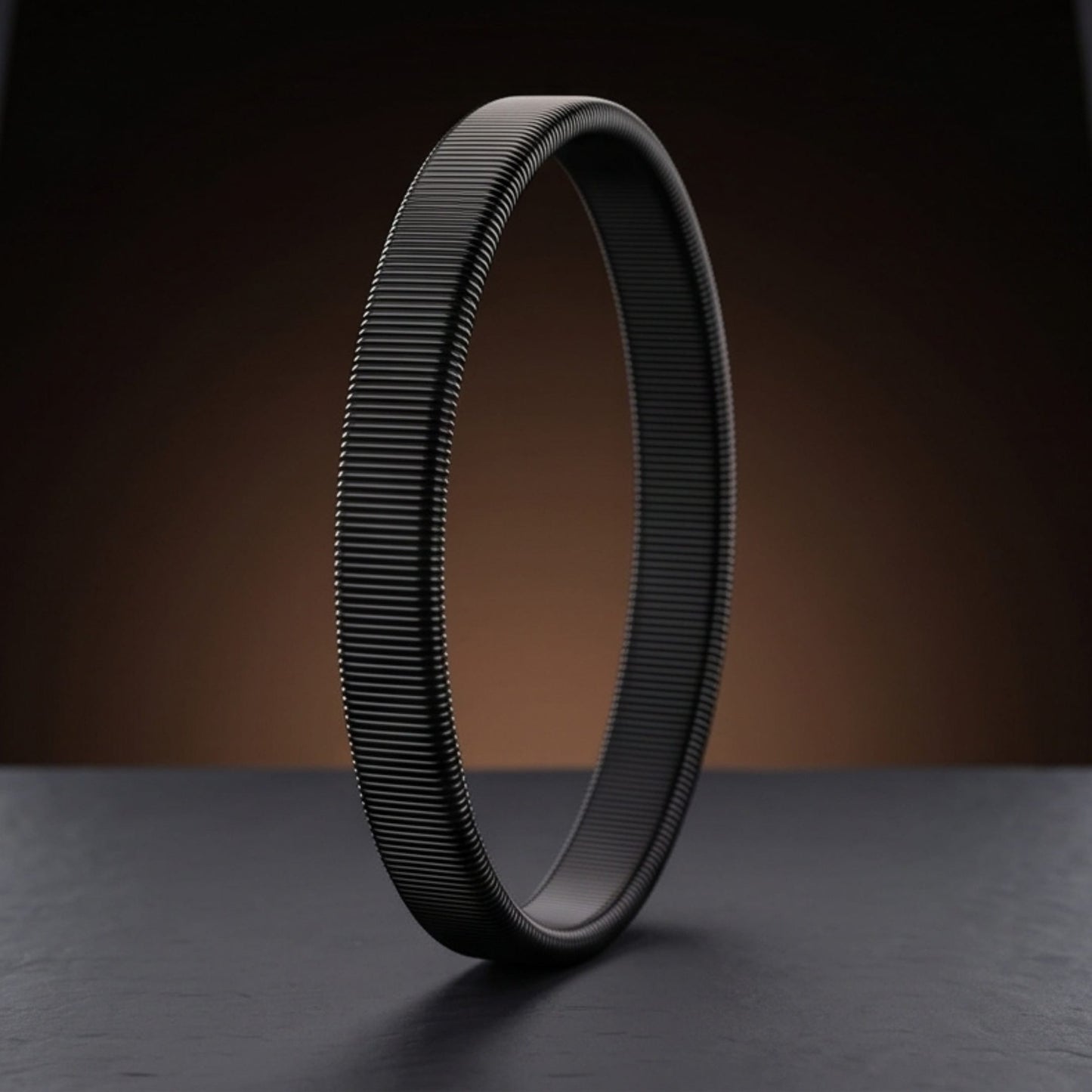 THE MEN THING Steel Bracelets AUREX FLEX - BLACK - 11mm Stainless Steel Adjustable  Bracelet for Men & Boys