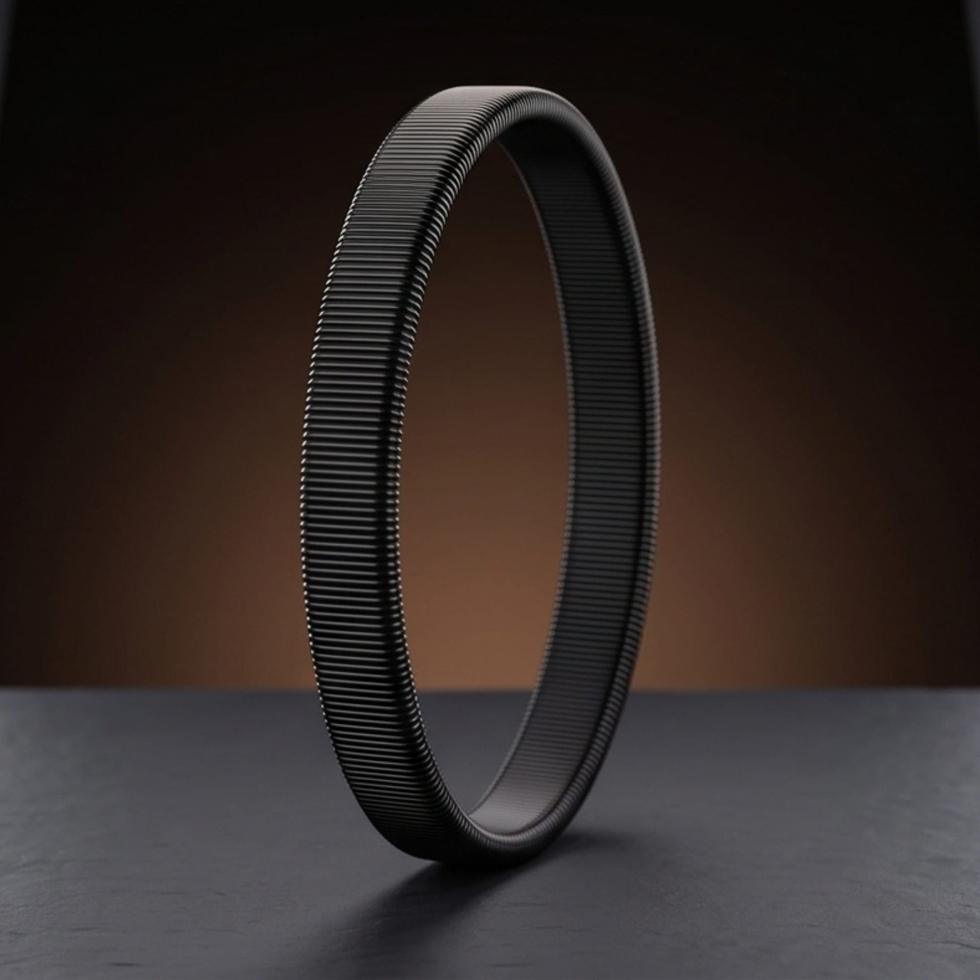 THE MEN THING Steel Bracelets AUREX FLEX - BLACK - 11mm Stainless Steel Adjustable  Bracelet for Men & Boys