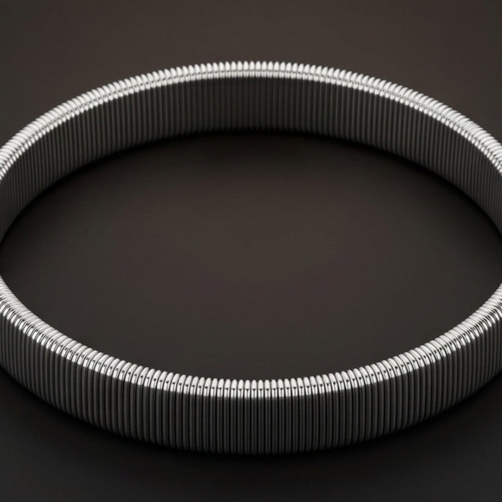THE MEN THING Steel Bracelets AUREX FLEX - STEEL - 11mm Stainless Steel Adjustable  Bracelet for Men & Boys