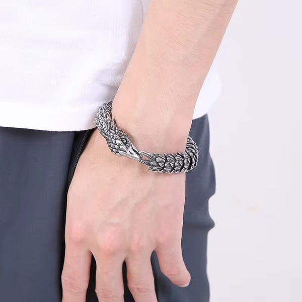 AVIATOR - 14mm Pure Titanium Steel Bracelet for Men & Boy (8inch)