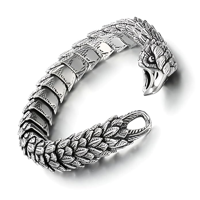 THE MEN THING Steel Bracelets AVIATOR - 14mm Pure Titanium Steel Bracelet for Men & Boy (8inch)