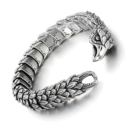 THE MEN THING Steel Bracelets AVIATOR - 14mm Pure Titanium Steel Bracelet for Men & Boy (8inch)