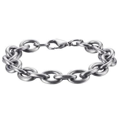 THE MEN THING Steel Bracelets CIRCLELINK -  8mm Stainless Steel Bracelet, European trending,  7 to 9 inch Bracelet for Men & Boys