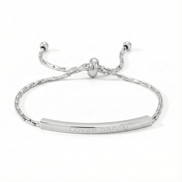 CLASSIC DREAM STEEL BAR - Pure Titanium Steel Adjustable Bracelet for Men & Boys