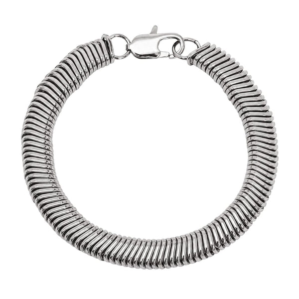 COIL CORE - 8mm Titanium Steel Bracelet with Lobster Clasp for Men & Boy 7 inch