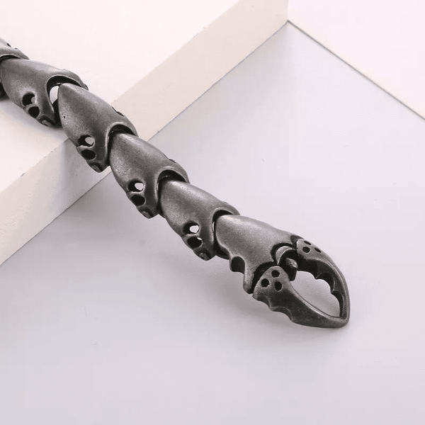 CRABCUFF - 22mm Pure Titanium Steel Bracelet,  Bracelet with hook buckle for Men & Boy (8inch)