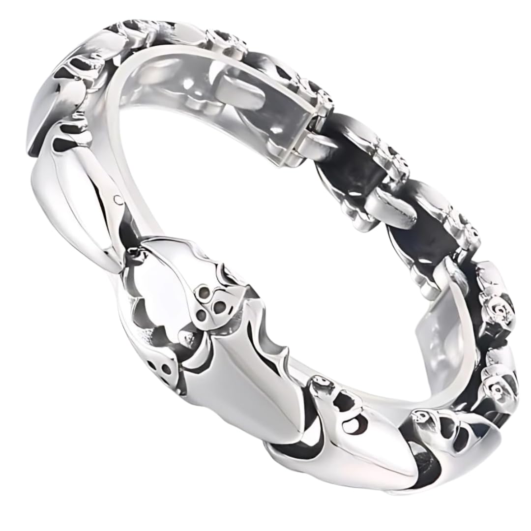 THE MEN THING Steel Bracelets CRABLOCK - 22mm Pure Titanium Steel Bracelet for Men & Boy (8inch)
