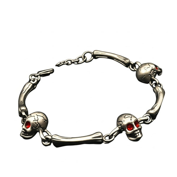 DARKCOIL SKULL - Pure Stainless Steel Bracelet with Lobster Clasp for Men & Boy (8inch)