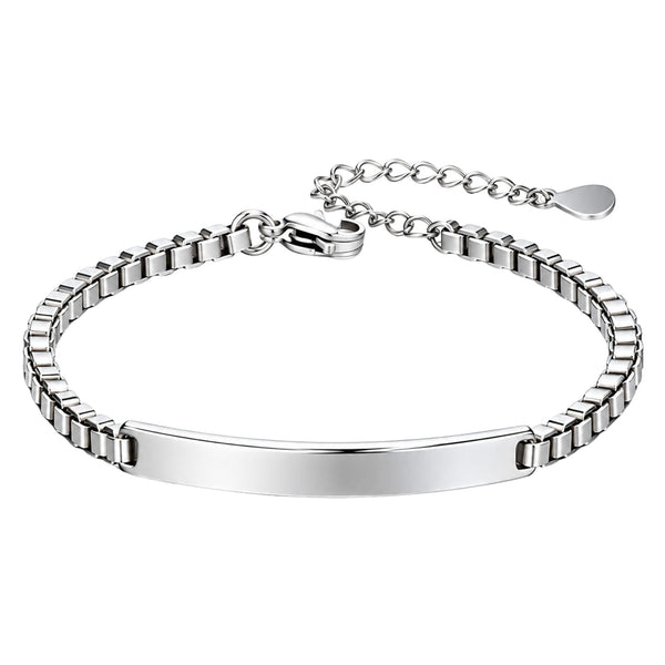 ELITE LINK - 40mm Titanium Steel Bracelet with Lobster Clasp for Men & Boy (7 to 8.5 inch) Adjustable