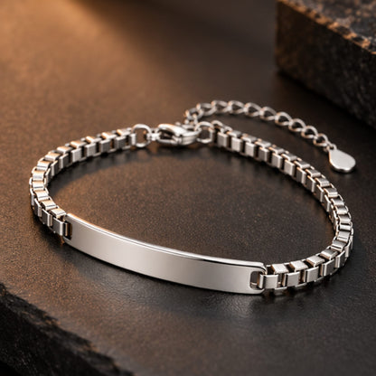 THE MEN THING Steel Bracelets ELITE LINK - 40mm Titanium Steel Bracelet with Lobster Clasp for Men & Boy (7 to 8.5 inch) Adjustable