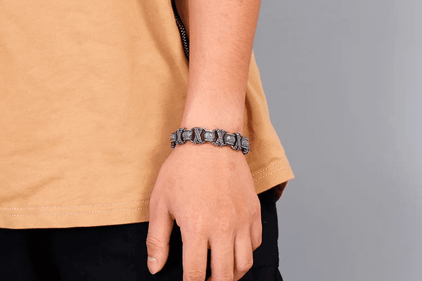 ENIGMA - 15mm Pure Titanium Steel Bracelet for Men & Boy (8inch)