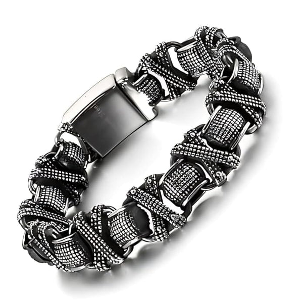 ENIGMA - 15mm Pure Titanium Steel Bracelet for Men & Boy (8inch)
