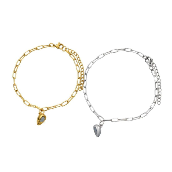 FUSION LOVE - Pure Titanium Steel Adjustable Bracelet for Men & Boys