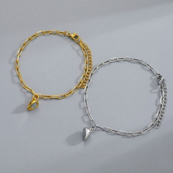 FUSION LOVE - Pure Titanium Steel Adjustable Bracelet for Men & Boys