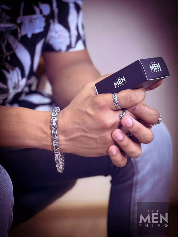 MASCULINE - 8 मिमी स्टेनलेस स्टील ब्रेसलेट, अमेरिकी ट्रेंडिंग स्टाइल, 7 से 9 इंच लॉबस्टर क्लॉ बकल के साथ पुरुषों और लड़कों के लिए