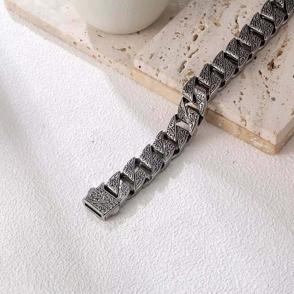 MONARCH - 20mm Pure Titanium Steel Bracelet for Men & Boy (8inch)