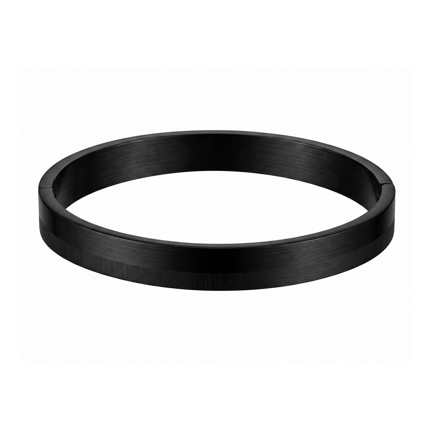 THE MEN THING Steel Bracelets NIGHTLINE BLACK - Pure Stainless Steel Bangle Bracelet (Adjustable) for Men & Boys, Color: Black