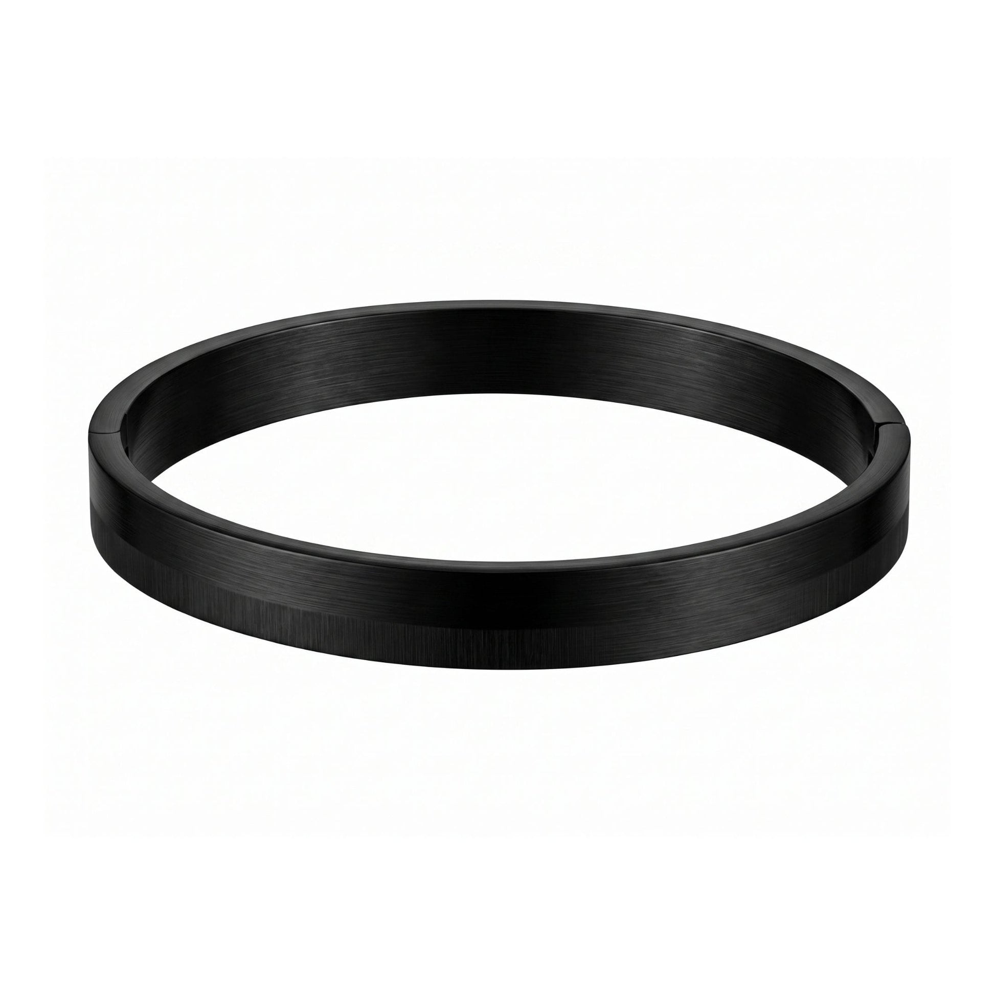THE MEN THING Steel Bracelets NIGHTLINE BLACK - Pure Stainless Steel Bangle Bracelet (Adjustable) for Men & Boys, Color: Black