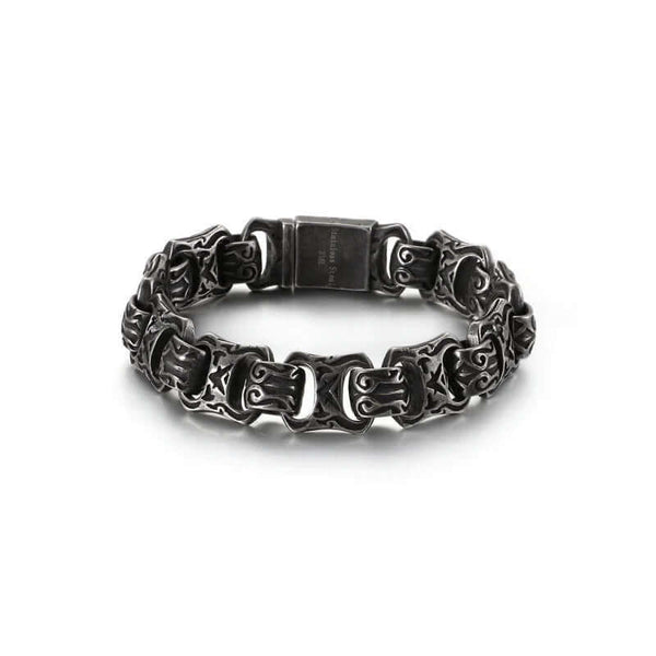 OBSIDIAN - 15mm Pure Titanium Steel Bracelet for Men & Boy (8inch)