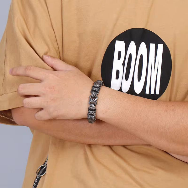 OBSIDIAN - 15mm Pure Titanium Steel Bracelet for Men & Boy (8inch)