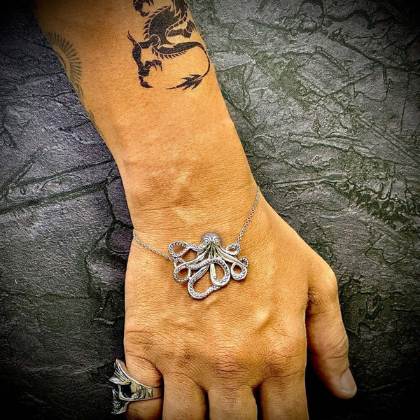 ఆక్టోబ్యాండ్ - పురుషులు మరియు అబ్బాయిల కోసం అల్లాయ్ లింక్ చైన్ బ్రాస్‌లెట్ 8అంగుళాలు