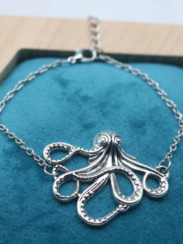 ఆక్టోబ్యాండ్ - పురుషులు మరియు అబ్బాయిల కోసం అల్లాయ్ లింక్ చైన్ బ్రాస్‌లెట్ 8అంగుళాలు