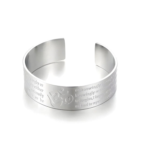 OM VERSE - Adjustable Pure Stainless Steel Bracelet, American trending Style for Men & Boy