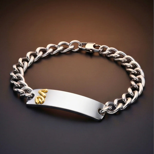 PERSONA LINK - 11mm Pure Titanium Steel Bracelet with Lobster Clasp for Men & Boy (8.5 inch)