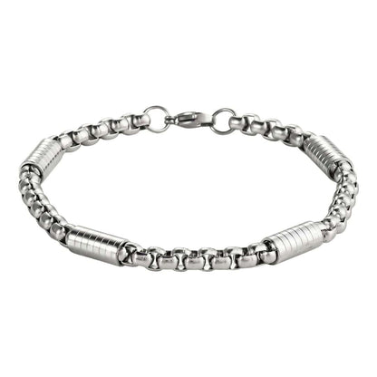 THE MEN THING Steel Bracelets PRIME ROLO - Pure Titanium Steel Bracelet for Men & Boys (8inch)
