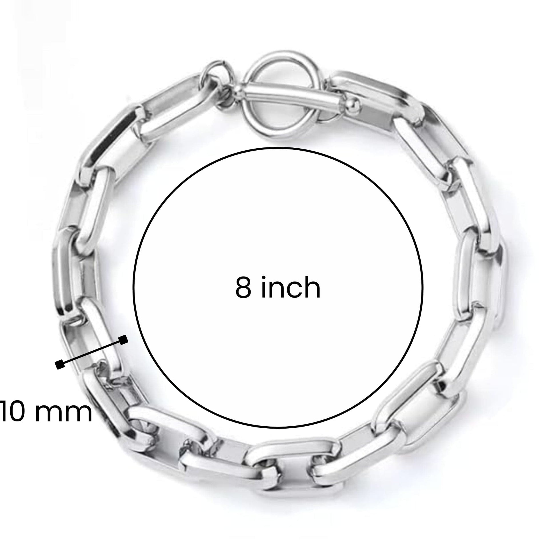 THE MEN THING Steel Bracelets REGENT ELITE - Pure Titanium Steel Bracelet for Men & Boys (8inch)