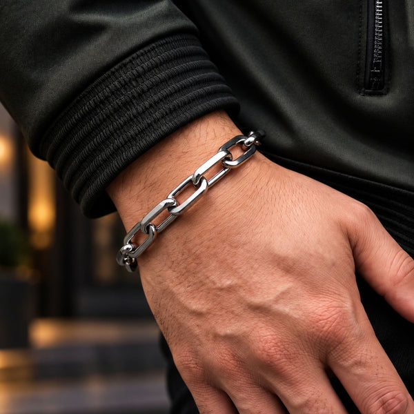 REGENT ELITE - Pure Titanium Steel Bracelet for Men & Boys (8inch)