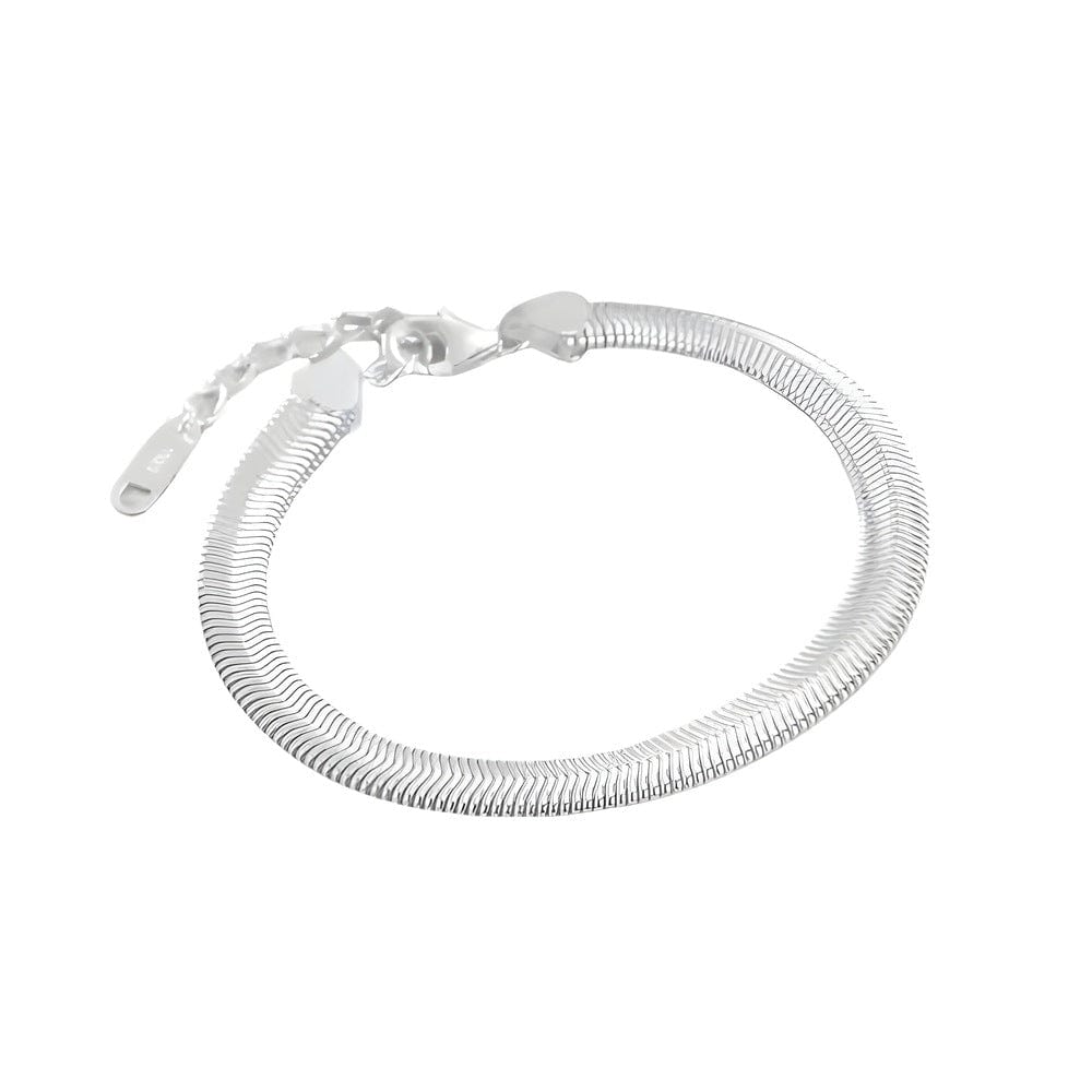 THE MEN THING Steel Bracelets SLINKY AURA - 8mm Pure Stainless Steel Bracelet, American trending Style for Men & Boy