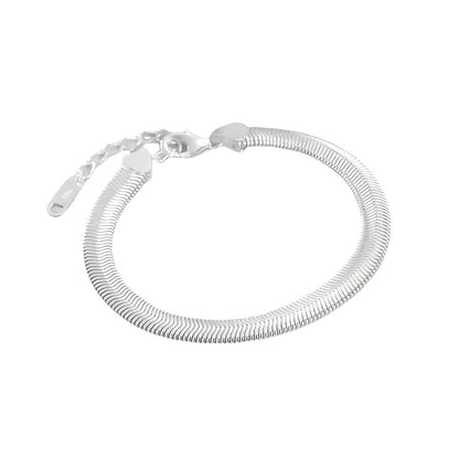 THE MEN THING Steel Bracelets SLINKY AURA - 8mm Pure Stainless Steel Bracelet, American trending Style for Men & Boy