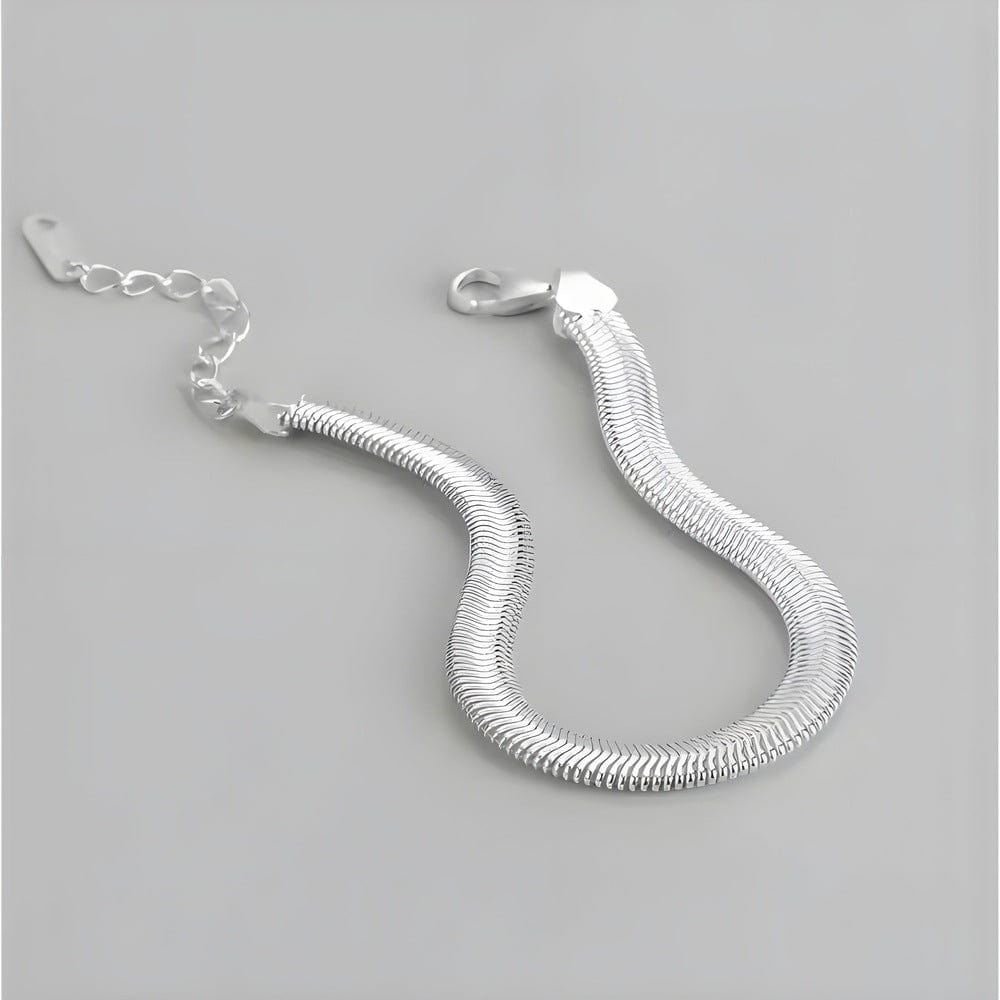 THE MEN THING Steel Bracelets SLINKY AURA - 8mm Pure Stainless Steel Bracelet, American trending Style for Men & Boy