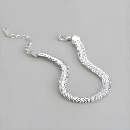 THE MEN THING Steel Bracelets SLINKY AURA - 8mm Pure Stainless Steel Bracelet, American trending Style for Men & Boy