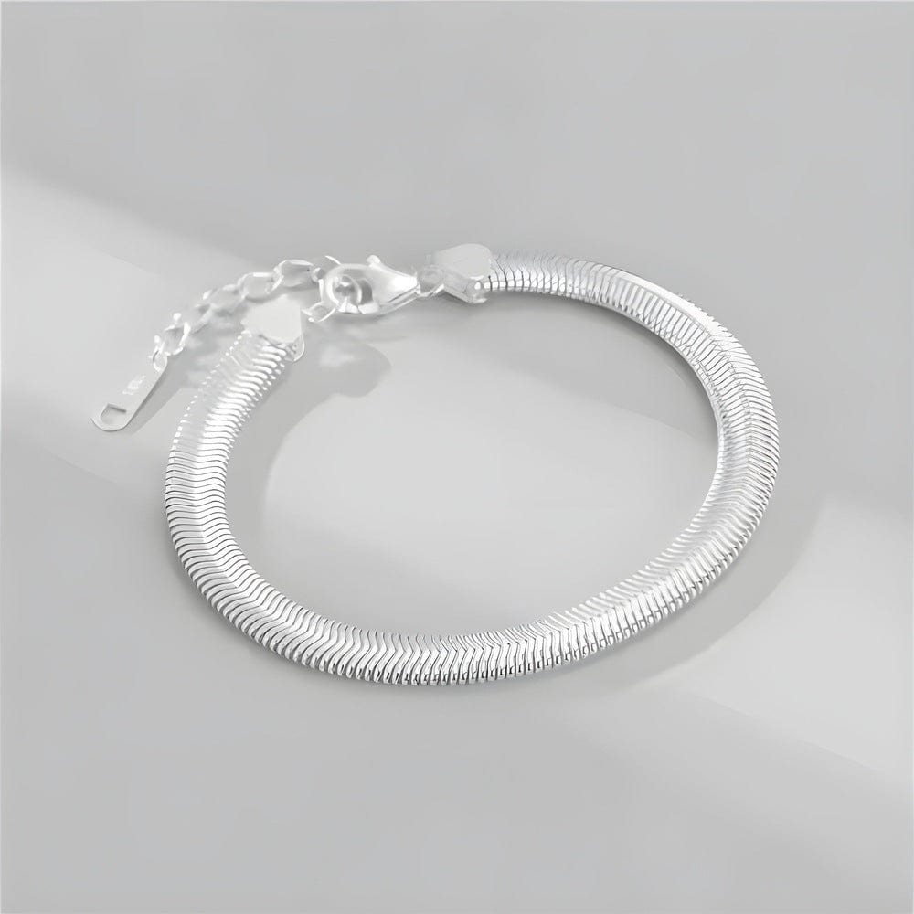 THE MEN THING Steel Bracelets SLINKY AURA - 8mm Pure Stainless Steel Bracelet, American trending Style for Men & Boy