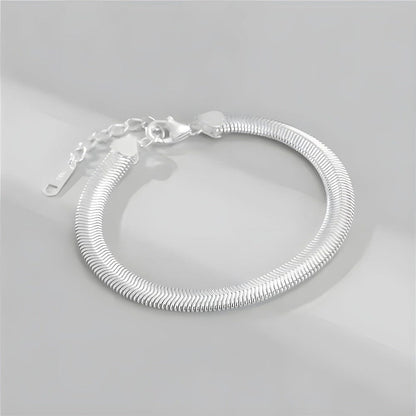 THE MEN THING Steel Bracelets SLINKY AURA - 8mm Pure Stainless Steel Bracelet, American trending Style for Men & Boy