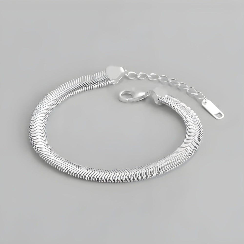 THE MEN THING Steel Bracelets SLINKY AURA - 8mm Pure Stainless Steel Bracelet, American trending Style for Men & Boy