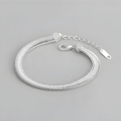 THE MEN THING Steel Bracelets SLINKY AURA - 8mm Pure Stainless Steel Bracelet, American trending Style for Men & Boy