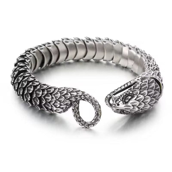 SNAKE BITE - 14mm Pure Titanium Steel Bracelet for Men & Boy (8inch)