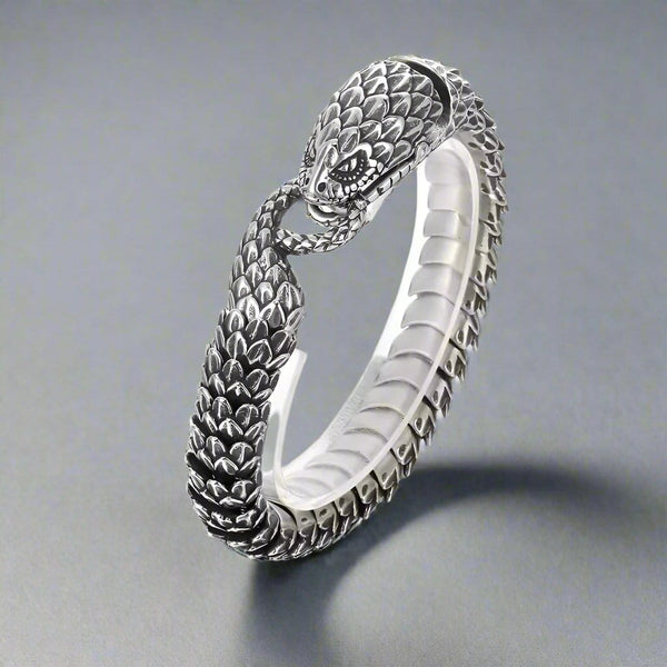 SNAKE BITE - 14mm Pure Titanium Steel Bracelet for Men & Boy (8inch)