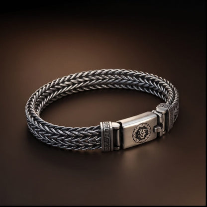THE MEN THING Steel Bracelets STRIX LINK - "10"mm Pure Stainless Steel Bracelet with Open Box Clasps for Men & Boy (9 inch)