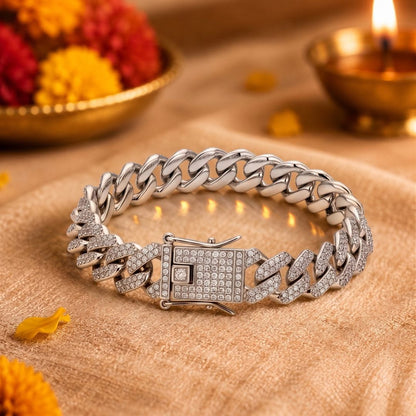 THE MEN THING Steel Bracelets The Perfect Rakhi Gift For Every Brother – ICELOCK - Stainless Steel Bracelet With Timeless Style (8 inch)