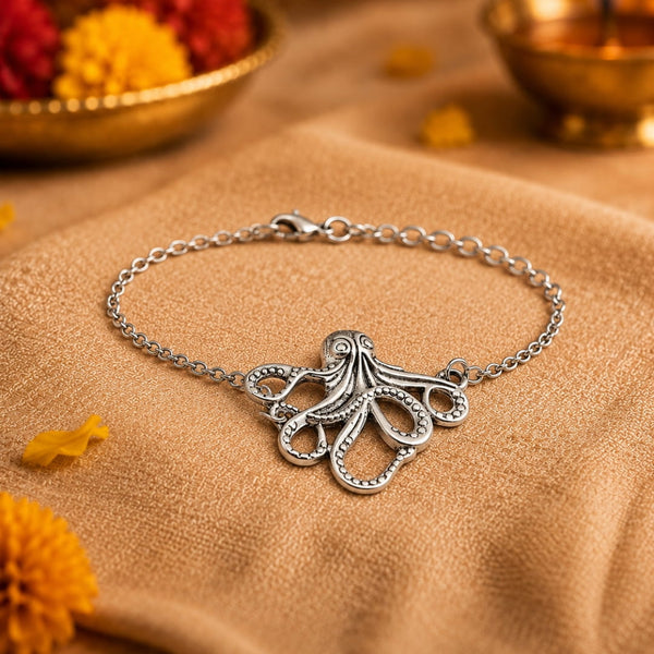 The Perfect Rakhi Gift For Every Brother – OCTOBAND - Premium Alloy link chain Bracelets With Timeless Style (8inch)