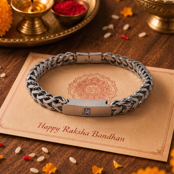 The Perfect Rakhi Gift For Every Brother – STEEL NEXUS - Premium Titanium Steel With Timeless Style (8.5inch)