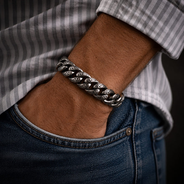 TITAN - 13mm Pure Titanium Steel Bracelet for Men & Boy (8inch)